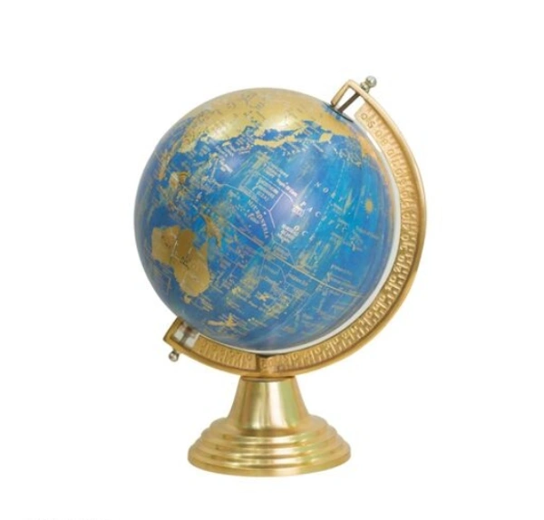 RIZIK STORE  Metal & Plastic  World Map  Floating Globe -  Free  Size, Metal, Pack of1
